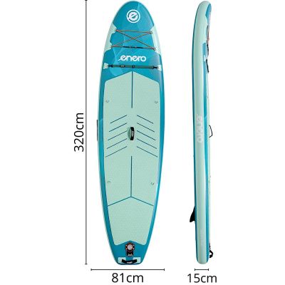 10. SET - 150 kg aufblasbares SUP-Board ENERO 320x81x15 cm