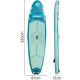 10. SET - 150 kg aufblasbares SUP-Board ENERO 320x81x15 cm