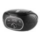 JVC RD-E221B Boombox, schwarzer Radioplayer