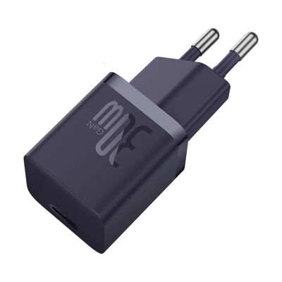 4. Baseus GaN5 30W USB-C EU-Wandladegerät – Lila