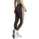 3. adidas Essentials Leggings mit 3 Streifen für Damen, Braun, KS6286