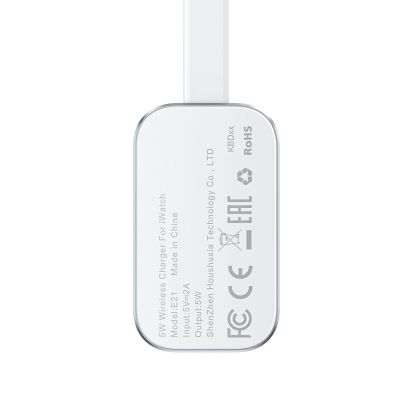 4. Acefast E21 5W Kabelloses Ladegerät für Apple Watch - Silber