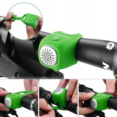 6. Rockbros CB1709GN elektronische Fahrradklingel – grün