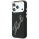 2. Karl Lagerfeld Schutzhülle mit großem, glattem Harz-Logo für iPhone 18 Pro / 17 Pro – Schwarz
