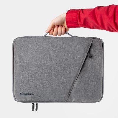 4. Wozinsky WTNP-15G 15,6"-Laptoptasche mit ausziehbarem Griff – Grau