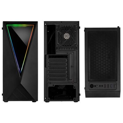 4. Kolink VOID RGB Midi-Tower-Gaming-Gehäuse, Schwarz