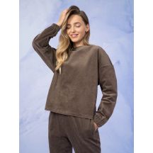 Damen Cord-Sweatshirt ohne Kapuze OUTHORN OTHAW22TSWSF076-80S