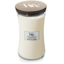 Große Kerze WEISSER TEE & JASMIN WOODWICK