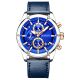 Giewont Chronograph Saphir Silber Blau Herrenuhr GW8810-A2