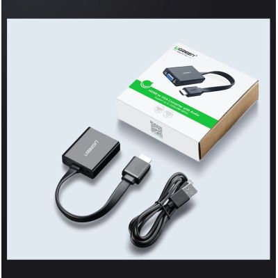 15. Ugreen HDMI - VGA Micro USB / Audio 3,5 mm Miniklinkenadapter schwarz (40248)