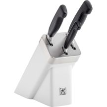 ZWILLING FOUR STAR Messerset, 3-teilig, im selbstschärfenden Messerblock, weiß