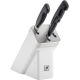 ZWILLING FOUR STAR Messerset, 3-teilig, im selbstschärfenden Messerblock, weiß