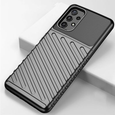 14. Thunder Case Flexibel Robuste Panzer Handyhülle TPU Schutzhülle für Samsung Galaxy A72 4G grün