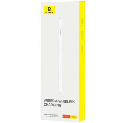 4. Baseus Smooth Writing 2 Overseas Edition Stylus mit aktiver Spitze für iPad mit austauschbarer Spitze – Weiß