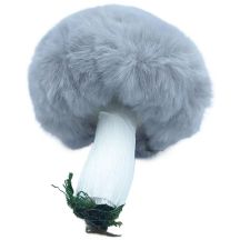 Dekorativer Anhänger Pilz 8x12cm Grau