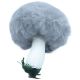 Dekorativer Anhänger Pilz 8x12cm Grau