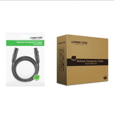 3. Ugreen AV130 66718 Audio-XLR (weiblich) – XLR (männlich) Kabel für Mikrofon/Verstärker 3 m – schwarz