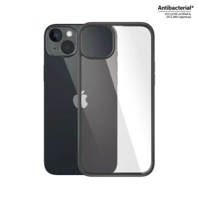 2. PanzerGlass ClearCase antibakterielle Hülle für iPhone 14 Plus / 15 Plus – transparent und schwarz