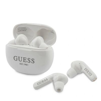 Guess GUTWS1CWHTWS Bluetooth-Kopfhörer – Weiß