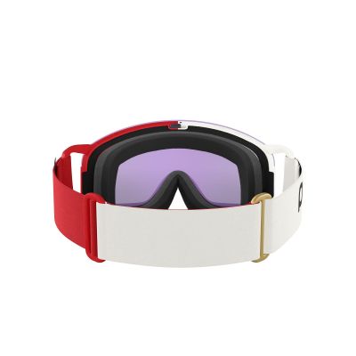 4. POC Nexal Mid Skibrille Weiß/Rot