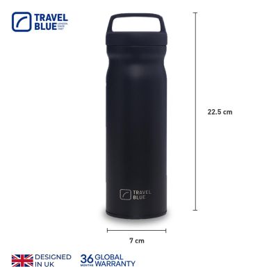 7. TRAVEL BLUE THERMOSFLASCHE SCHWARZ