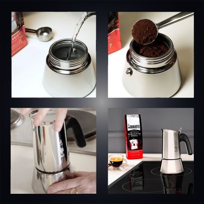 4. Bialetti Venus Espressokanne 0,2 l Silber