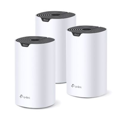 TP-Link Deco S7 (3er-Pack) Dualband (2,4 GHz/5 GHz) Wi-Fi 5 (802.11ac) Weiß, Schwarz (intern)