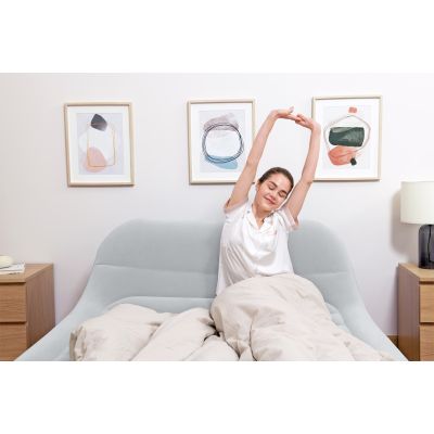 15. Bestway 67923/23 Luftmatratze Doppelmatratze Grau, Weiß Unisex