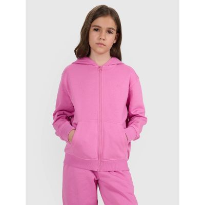 6. Mädchen-Sweatjacke mit Kapuze 4F 4FJRAW25TSWSF2466-54S