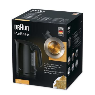 3. Braun WK 3000 BK Wasserkocher 1 l Schwarz 2200 W