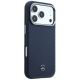 4. Mercedes Leder-Halbhülle in Holzoptik mit MagSafe-Funktion für iPhone 17 Pro – Marineblau