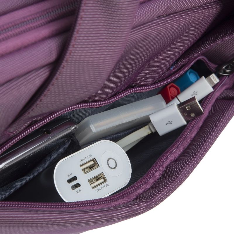 19. Rivacase Central 33,8 cm (13.3") Aktentasche, Violett