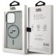 5. Karl Lagerfeld KLHMP15LHLSKCK iPhone 15 Pro 6,1" schwarz/schwarzes Hardcase IML Metal Karl&Choupette Head MagSafe