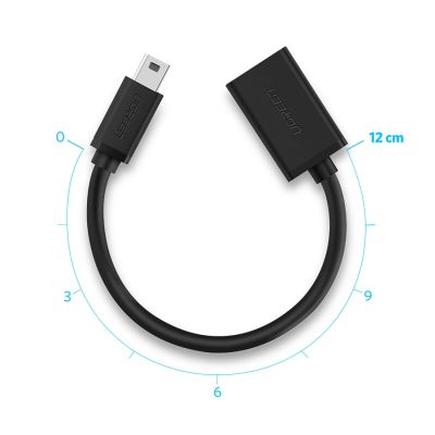3. Ugreen US249 10383 Mini-USB-B (männlich) / USB-A (weiblich) OTG-Adapter 10 cm – grau
