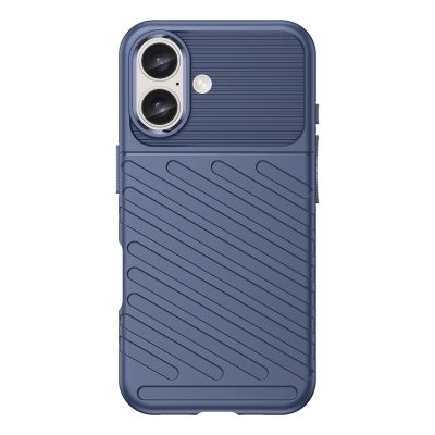2. Thunder Case Silikonhülle für iPhone 16 Plus – blau