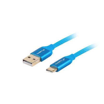 2. Lanberg Premium QC 3.0 Kabel CA-USBO-22CU-0018-BL (USB 2.0 Typ AM - USB Typ CM; 1,8 m; Blau)