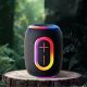 9. Dudao Y22 Kabelloser Lautsprecher mit RGB-Hintergrundbeleuchtung, Bluetooth 5.3 – Schwarz