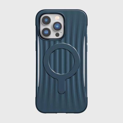 8. Raptic X-Doria Clutch Case iPhone 14 Pro Max mit MagSafe Rückseite blau