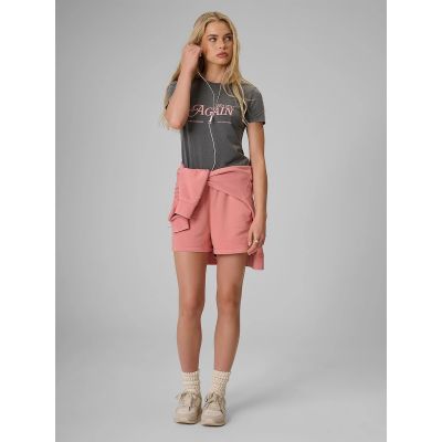 4. Damen-T-Shirt mit schmaler Passform und Aufdruck 4F 4FRAW26TTSHF4373-24S