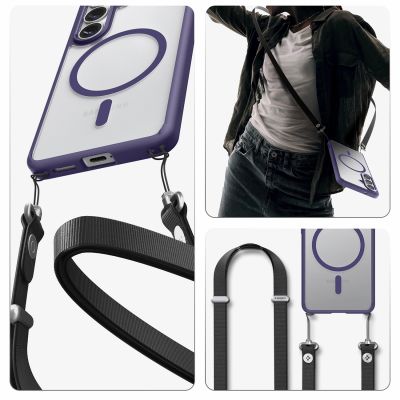 21. Spigen Ultra Hybrid Mag MagSafe Hülle für Samsung Galaxy S26+ - Transparentes Marineblau