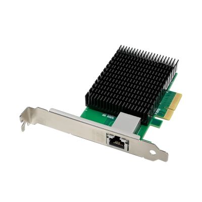 4. LevelOne GB PCIe4x 1xRJ45 10Gbps Netzwerkkarte Grün