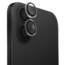 Uniq Optix Clear Kameraobjektivschutz für iPhone 16/16 Plus mit Applikator – Klares Schwarz