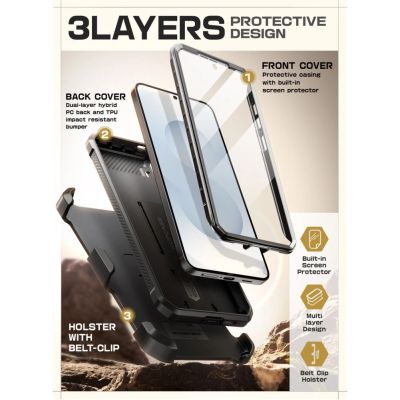 5. Supcase Unicorn Beetle Pro Hülle für Samsung Galaxy S25 FE - Schwarz