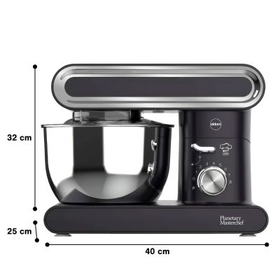 11. ELDOM PLANETARROBOTER WRK1400 RETTI 1400W MAX. LEISTUNG 1900W SCHWARZE SCHALE 6,2 L LANGSAMSTART