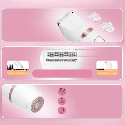 3. MAXGROOM M-105 3-in-1 Damen-Körper- und Gesichtshaartrimmer – Weiß