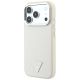 2. Guess MagSafe-Hülle mit genarbtem Dreieckslogo für iPhone 18 Pro Max / 17 Pro Max – Beige