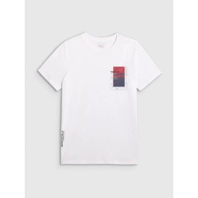 7. Herren-T-Shirt mit Aufdruck, regulär, Größe 4F 4FRAW25TTSHM3256-10S