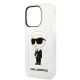 6. Karl Lagerfeld Ikonik Karl Hülle für iPhone 14 Pro – transparent