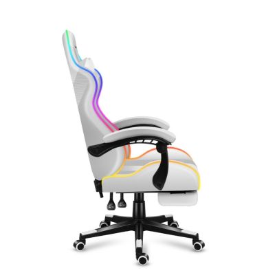 16. Huzaro Force 4.7 RGB Weißer Gaming-Stuhl