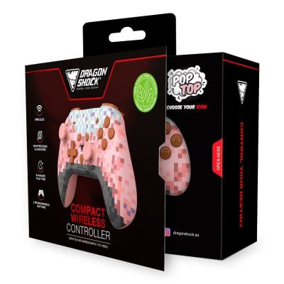 6. Dragonshock PopTop Bluetooth-Gamepad (Analog/Digital) in Pink, Braun, Schwarz, Hellblau und Lila für Nintendo Switch und PC